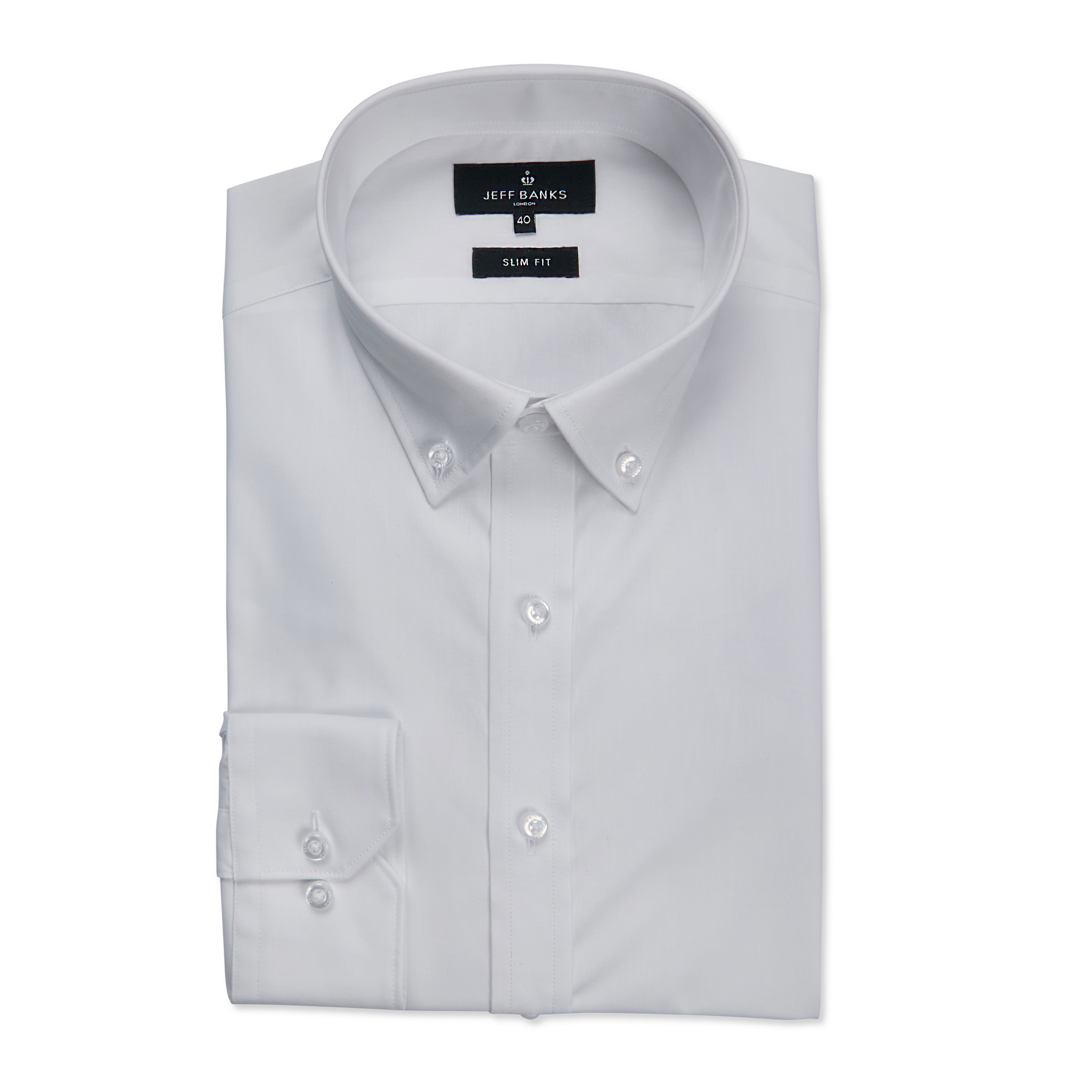 FINE WHITE POPLIN  SLIM FIT