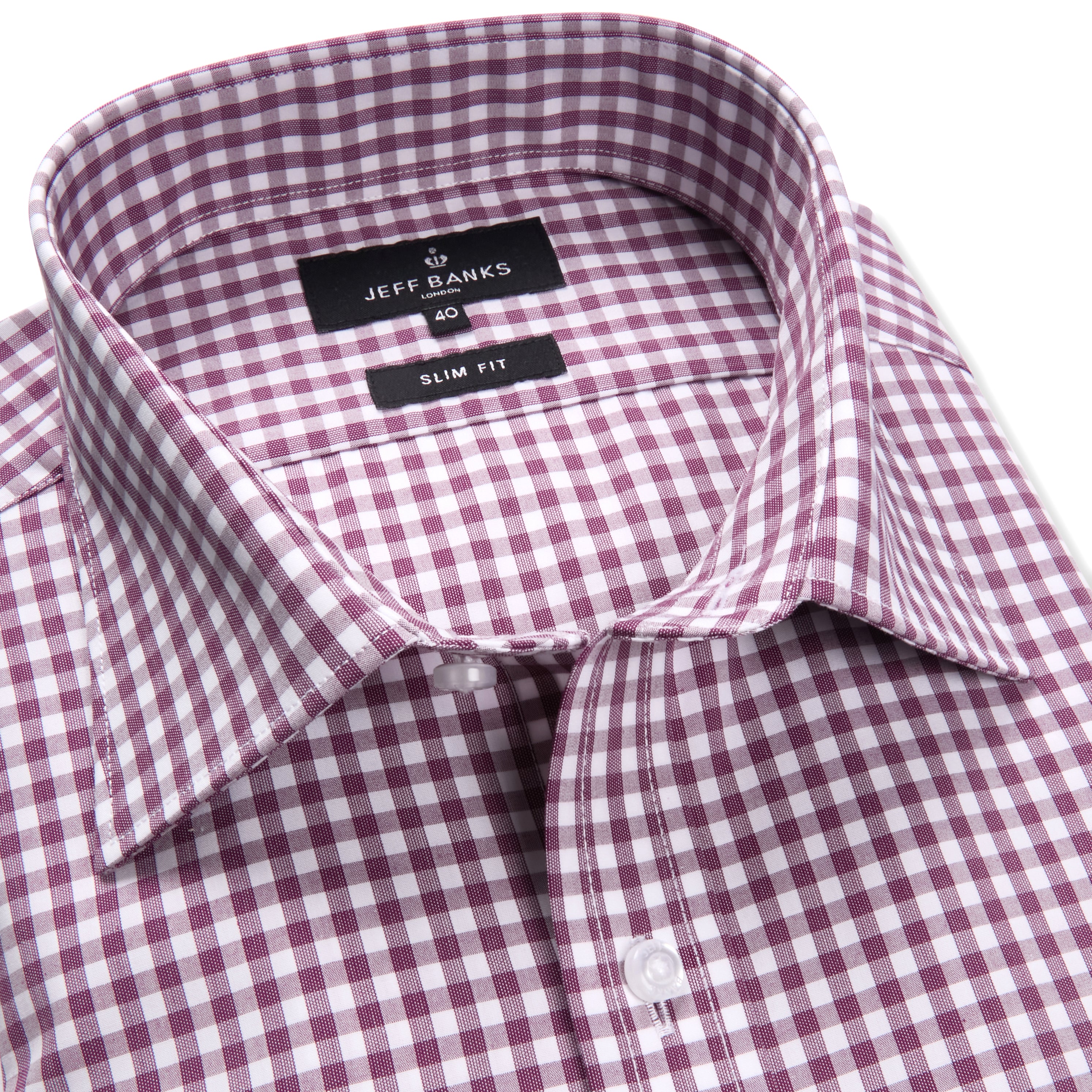 SUPER-FINE POPLIN CHECK  SLIM FIT