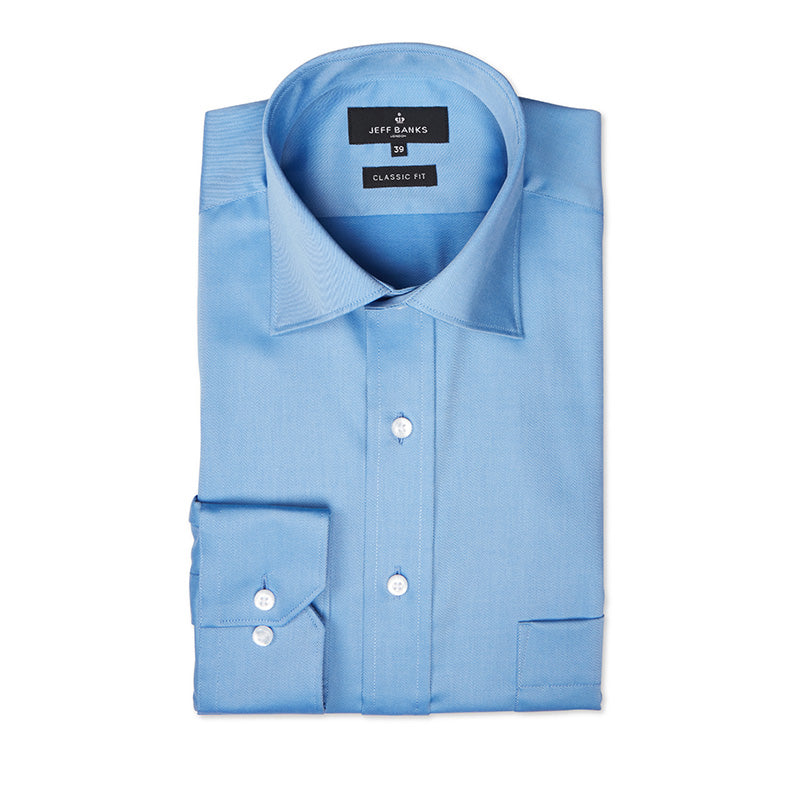 TRAVEL' FINE TWILL TAILORED CLASSIC FIT SHIRT