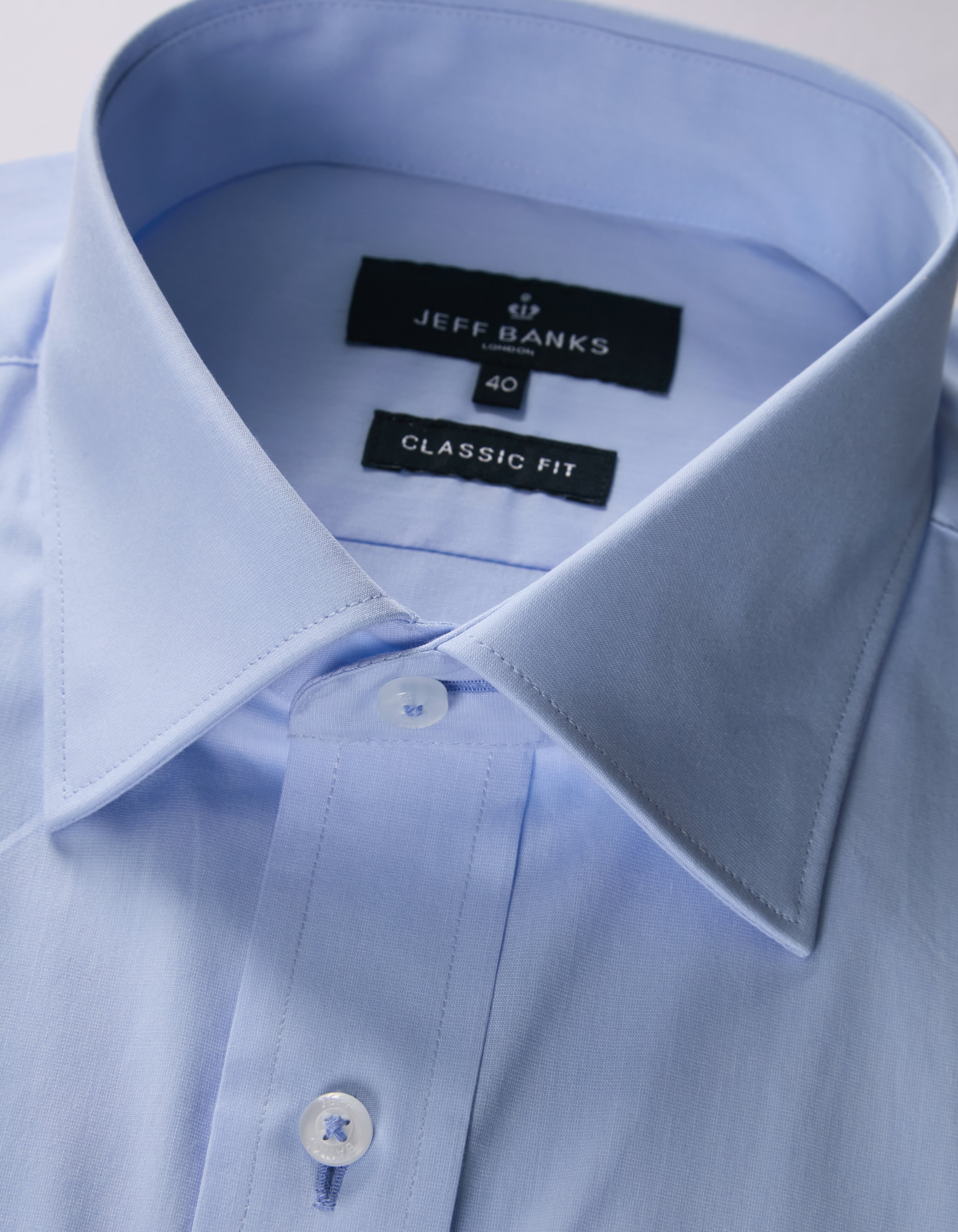 EDINBURGH FINE TWILL DOUBLE CUFF CLASSIC FIT SHIRT