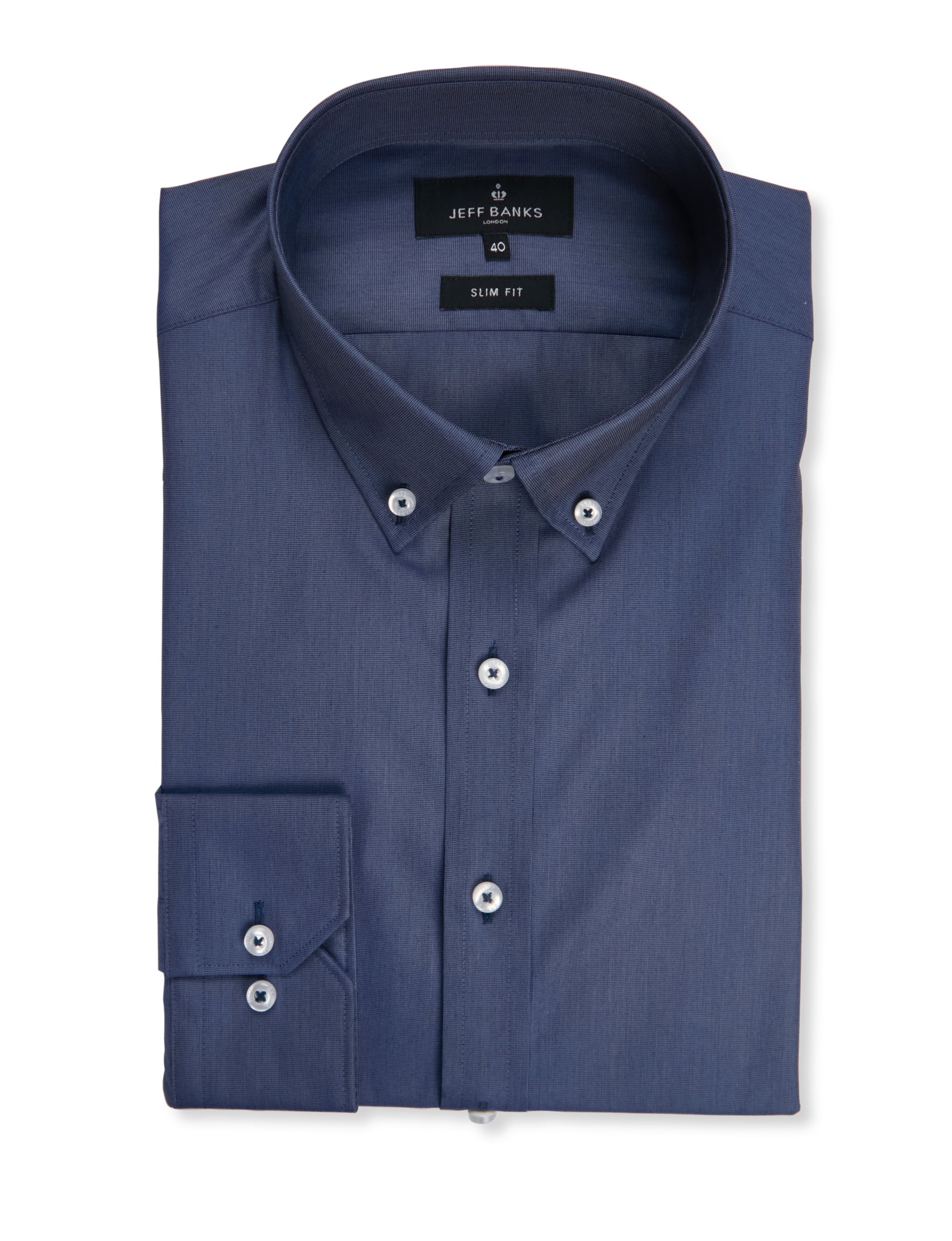 EDINBURGH FINE FIL-A-FIL POPLIN SLIM FIT SHIRT