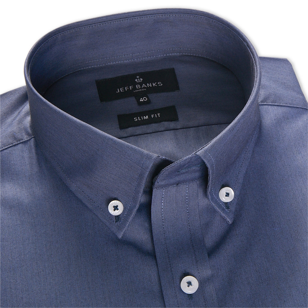 EDINBURGH FINE FIL-A-FIL POPLIN SLIM FIT SHIRT