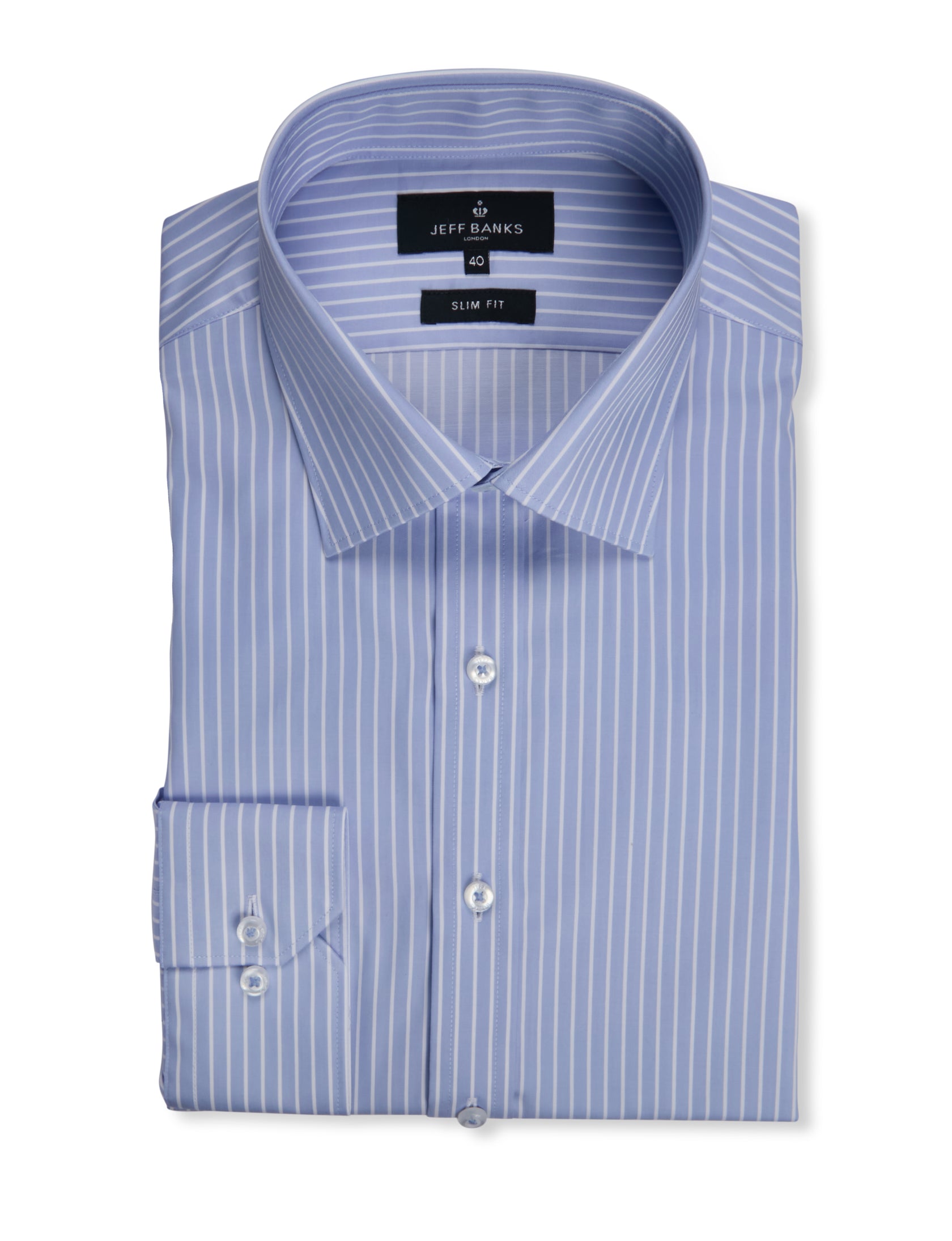 CAMDEN SUPERFINE TWILL STRIPE SLIM FIT SHIRT