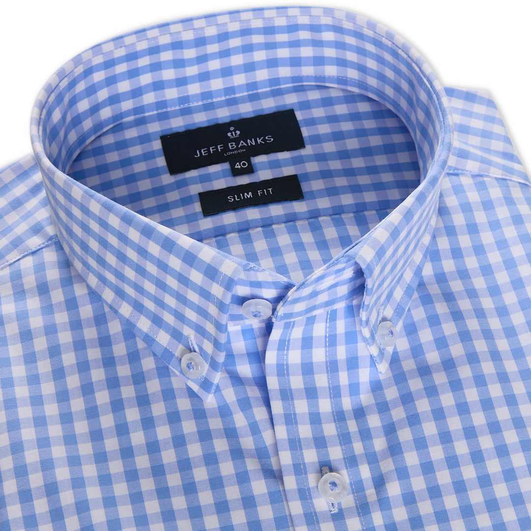 BROMPTON GINGHAM CHECK SLIM FIT SHIRT