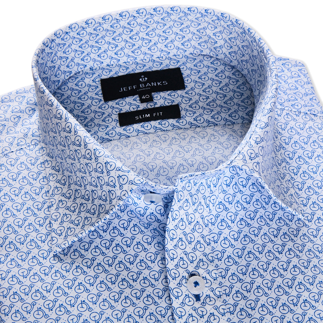 PENNY FARTHING PRINT SLIM FIT SHIRT